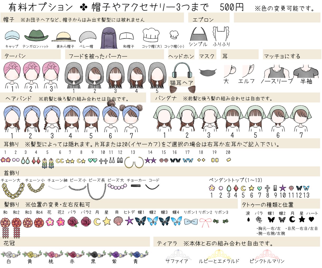 パーツを選んで♪セミオーダーアイコン作ります 商用利用込み✨各 SNSや動画への使用もOK イメージ8