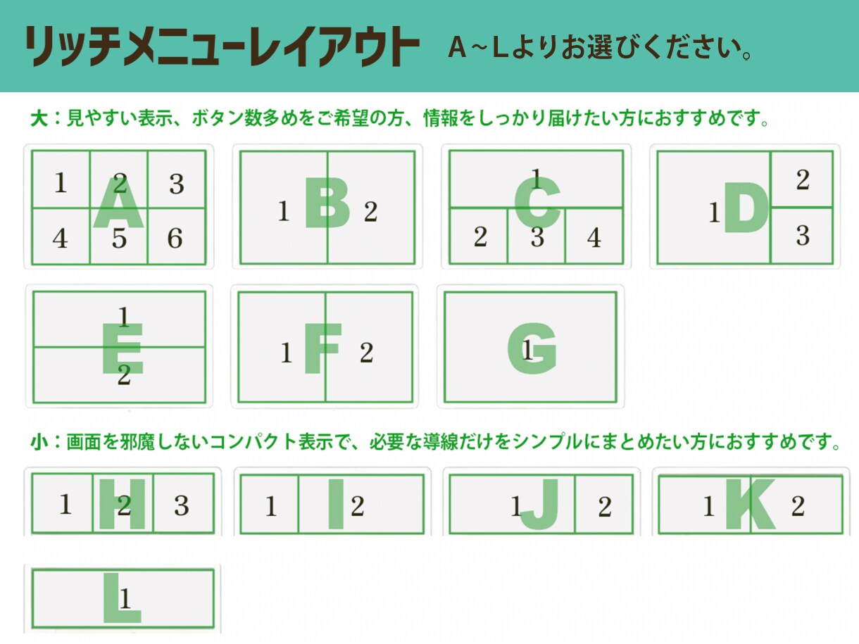 丸投げOK！修正無制限でリッチメニューを作成します 出店記念、先着5名様半額キャンペーン中！！ イメージ2