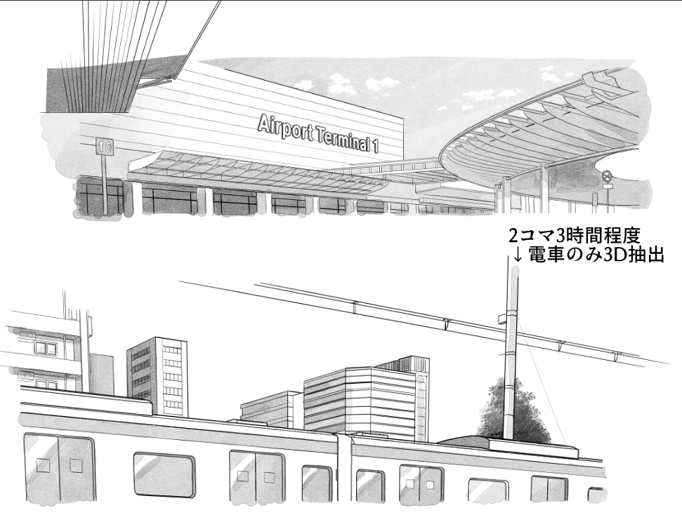 漫画の背景お描きします 背景・トーンなど漫画アシスタントが欲しい時に イメージ4
