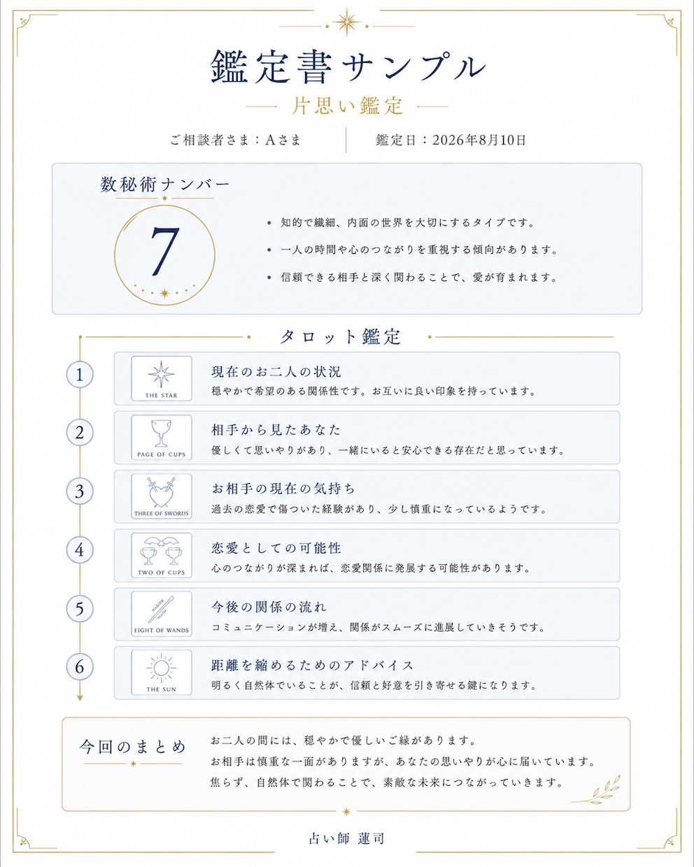 仕事・転職のお悩みをタロット・数秘術で鑑定します 仕事の迷いを整理し、次の一歩を一緒に探します イメージ2
