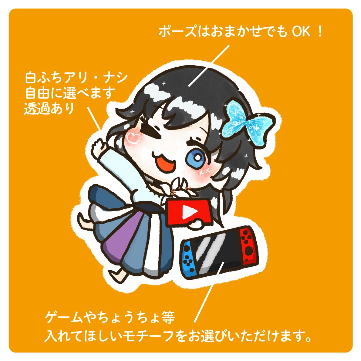 商用可♪SNSで使いやすい似顔絵・アイコン描きます 2個セット！SNSサムネイル、名刺、動画配信用キャラクターに イメージ3
