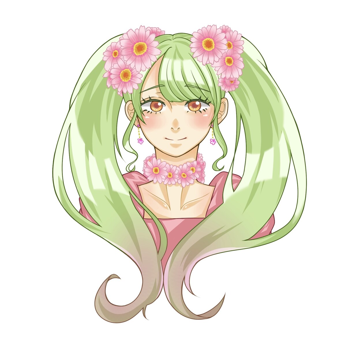 女の子アイコンイラスト描きます どんなご要望にもお応えして可愛い女の子描き上げます！ イメージ1