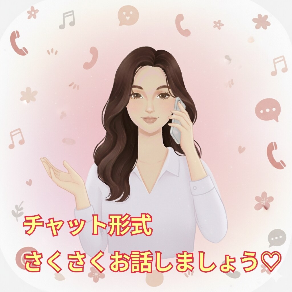 30分サクサクLINE形式チャット♪お話し聞きます どんな内容でもお気軽にどうぞ☆ イメージ1