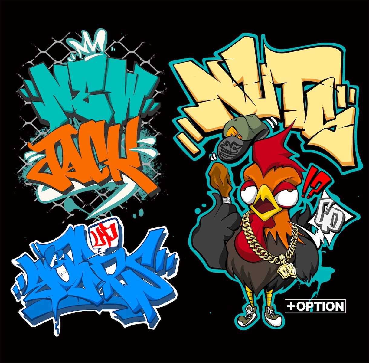 HIPHOP・グラフィティーデザイン描きます ストリートのイラストをお求めの方にお勧め!!商用利用可 イメージ3