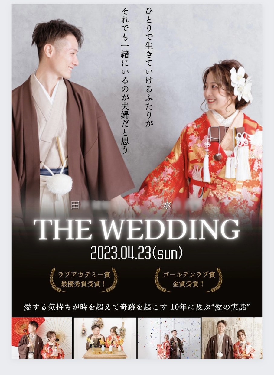 パネル納品!!ウェルカムボードを制作致します SNS映えする映画ポスター風のおしゃれなウェルカムボード！ イメージ6
