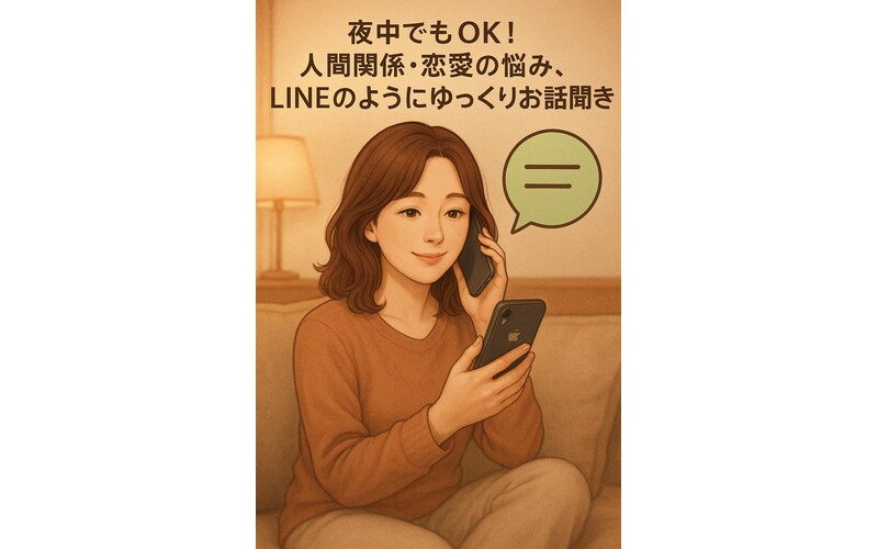 誰にも言えない気持ち受け止めます 心に寄り添います優しい言葉を届けます話すのが苦手な方でも イメージ1