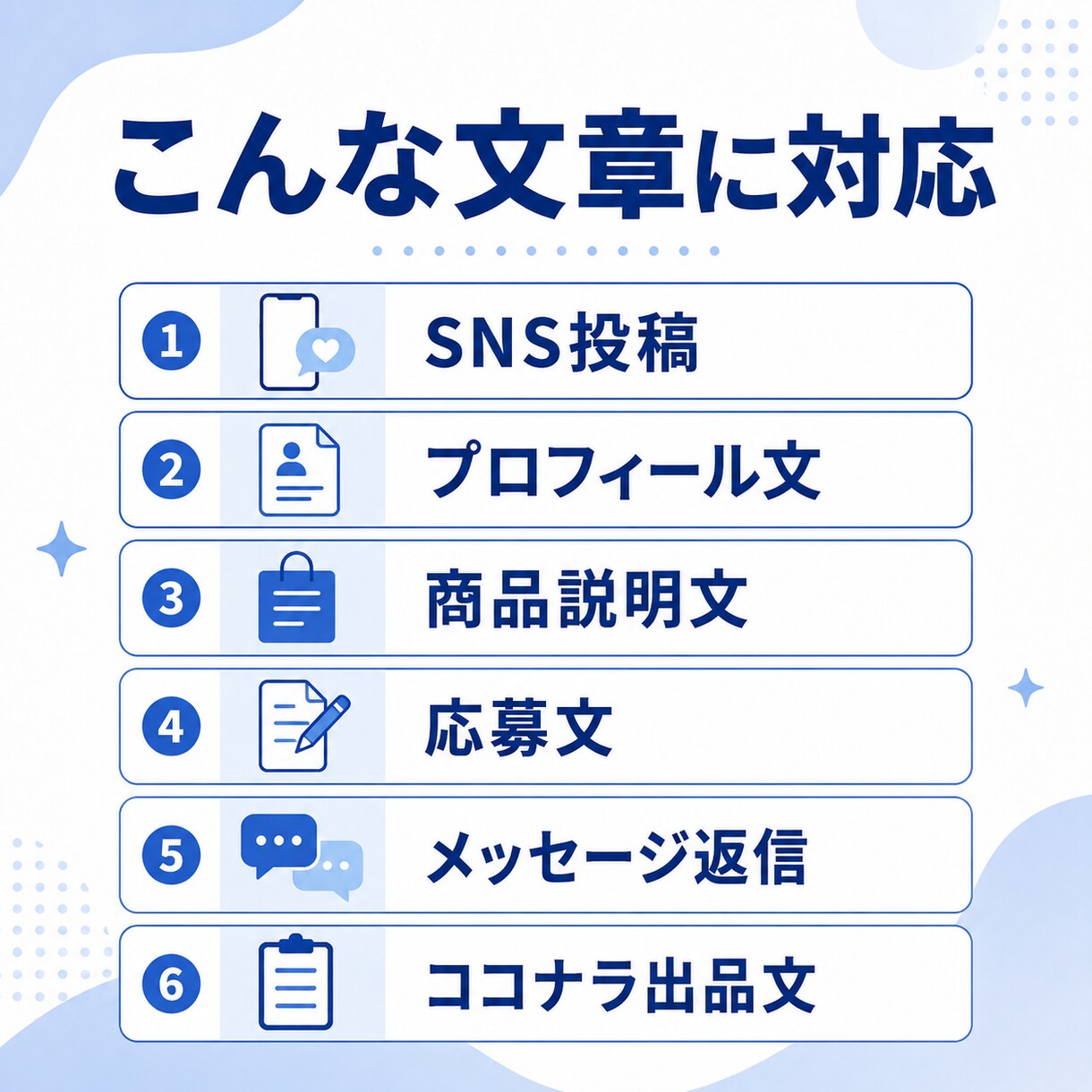 SNSや商品文を自然に添削します 読みやすく印象のいい文字に整えます イメージ2