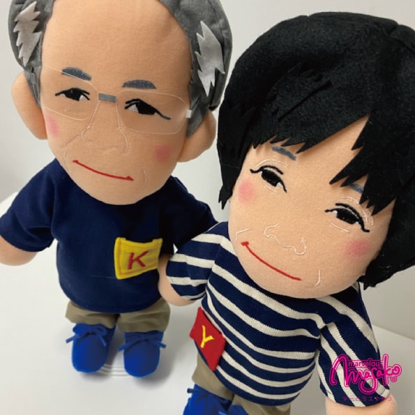 似顔絵人形ペア（衣装規定）制作します ～あなたをそっくりに再現する、オリジナル似顔絵人形！～ イメージ2