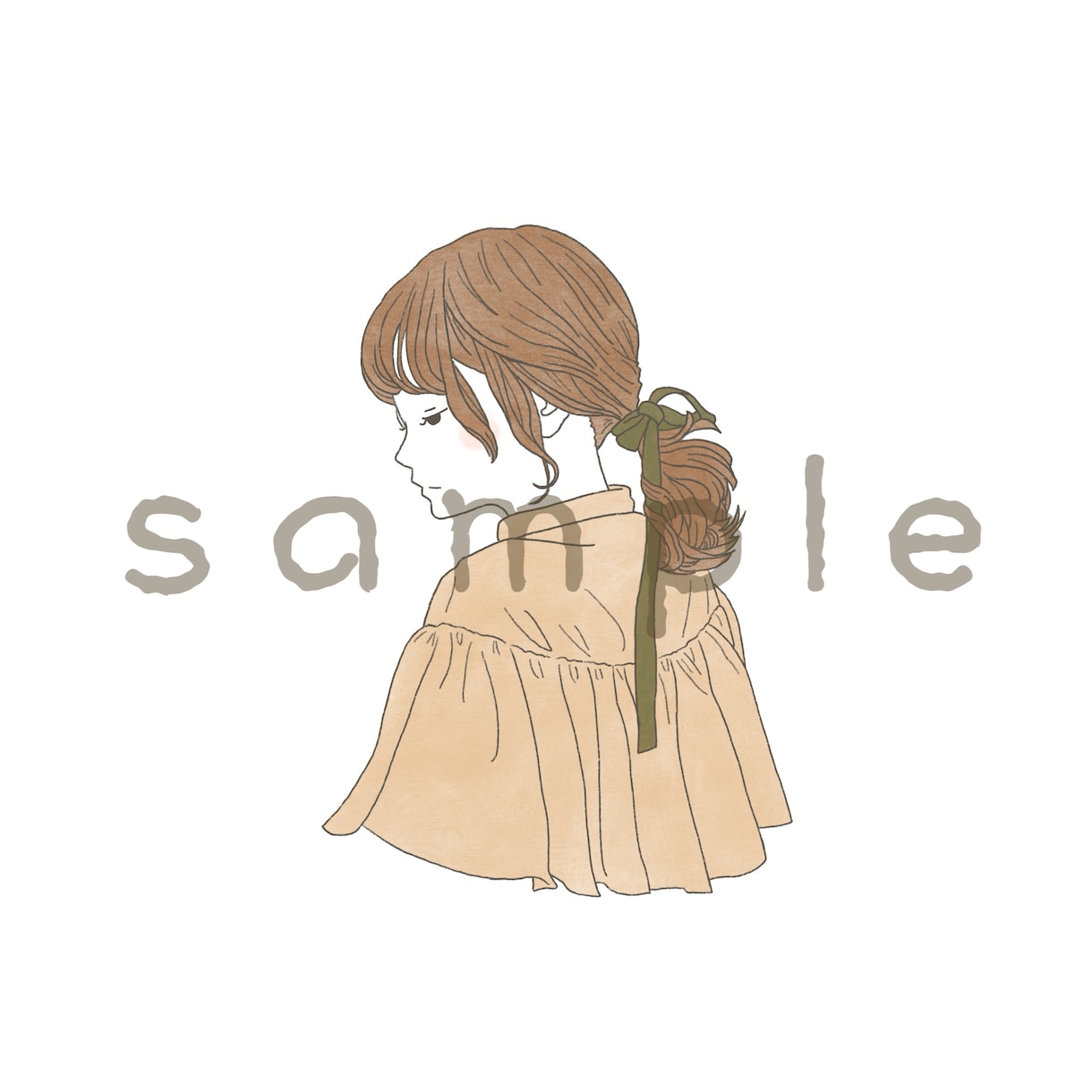 柔らかい雰囲気の似顔絵お描きします アイコンに使える似顔絵や記念日用にいかがでしょうか。 イメージ2