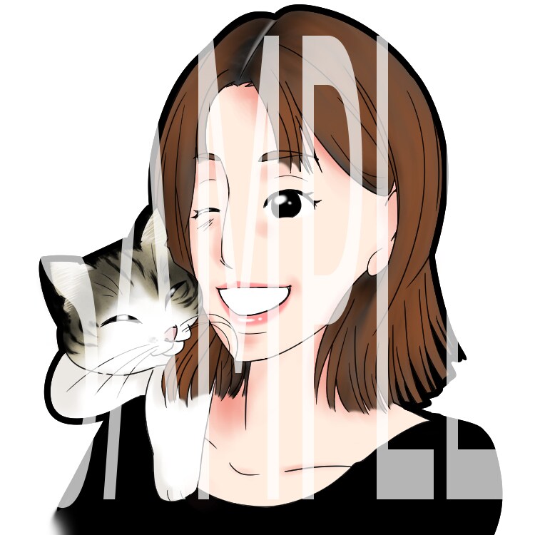 １週間で納品！ペット飼い主様のイラスト描きますます 大切な家族のイラストを描きます！利用はスマホ待ち受け様々可 イメージ2
