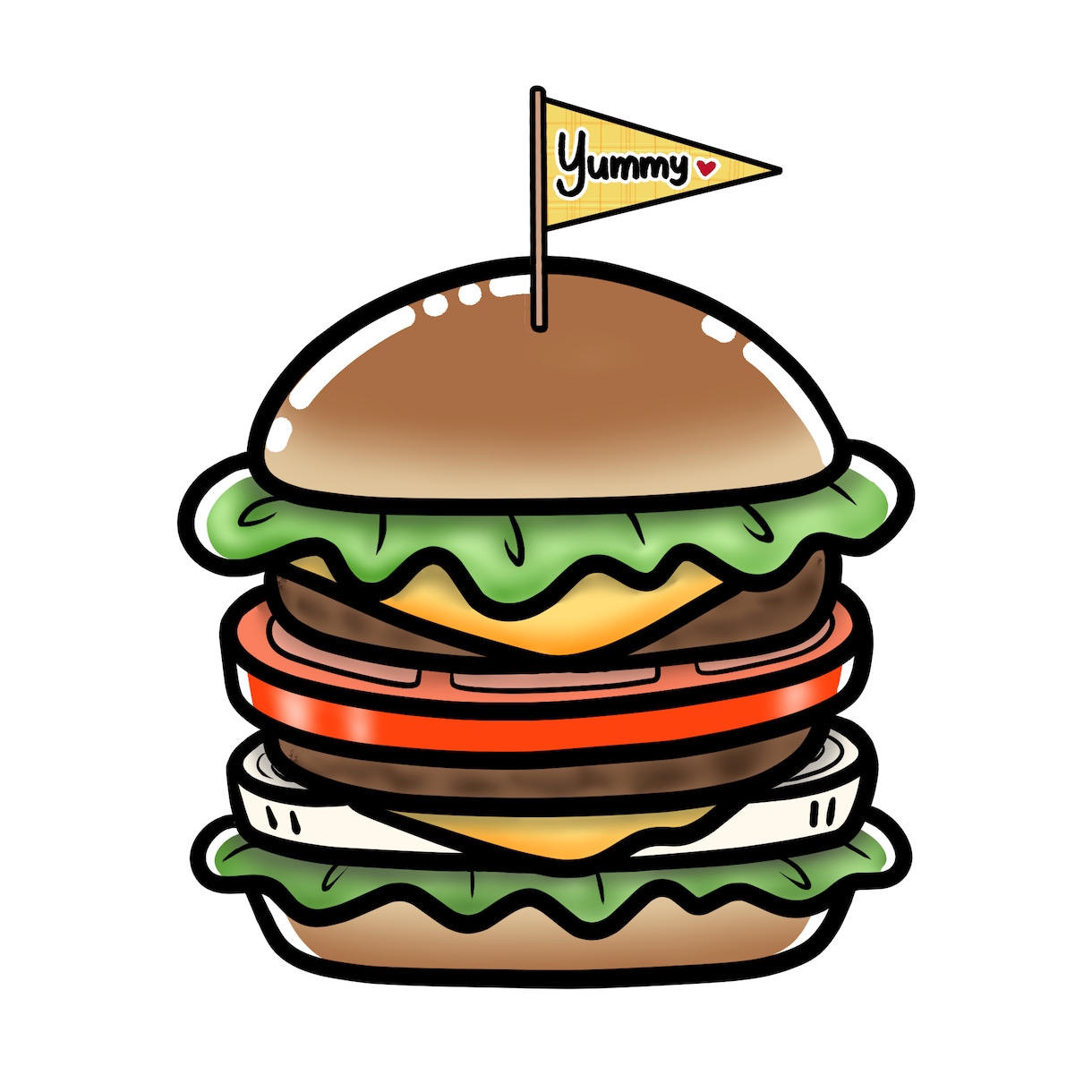 POPな食べ物のイラスト描きます 飲食店のチラシ・メニュー・POPなどに！目を引くイラスト！ イメージ2