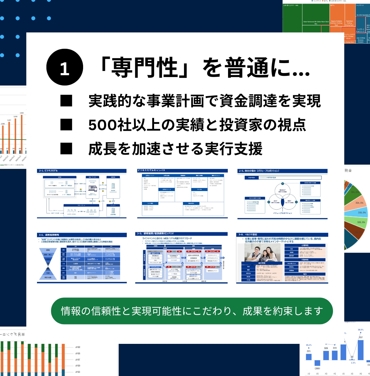 高品質！事業計画から資金調達まで一気通貫支援します 元CFOが500社の実績を活かし、投資家を納得させる計画作成 イメージ2