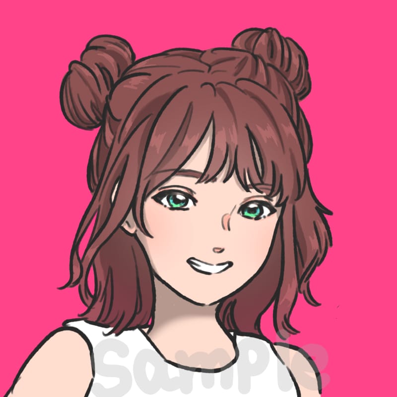 SNS用アイコンイラスト描きます クセのない絵柄で人物イラストを提供します イメージ3