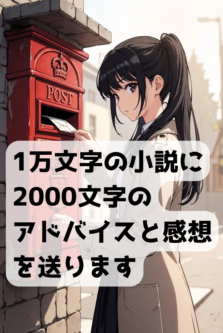 公募実績あり！小説1万字に添削・感想送ります フック強化と丁寧な感想で作品を後押し イメージ1