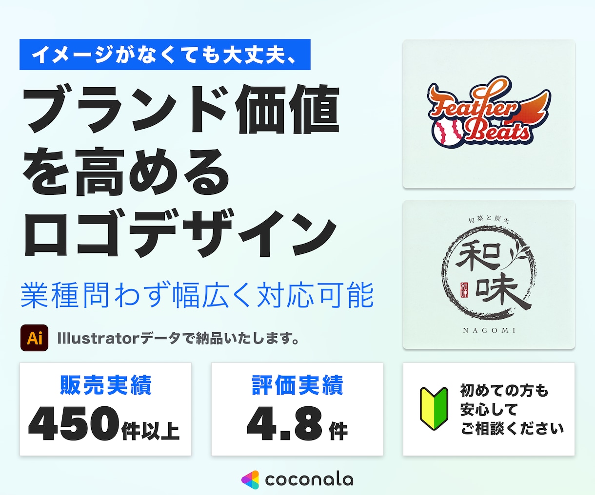 ブランド価値を高めるあなたのロゴを制作します 「想い」を形にしたロゴデザインを一緒につくりましょう。 イメージ1