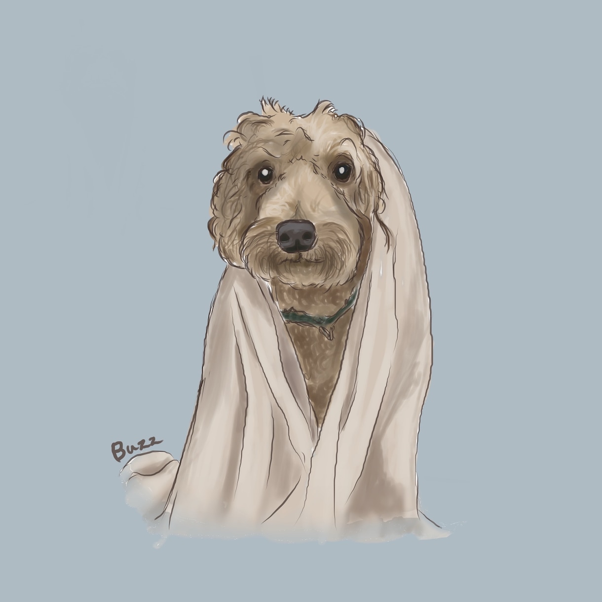 写真から犬・猫・小動物の似顔絵を描きます やさしい手描きタッチで、SNSアイコン・記念におすすめ イメージ5