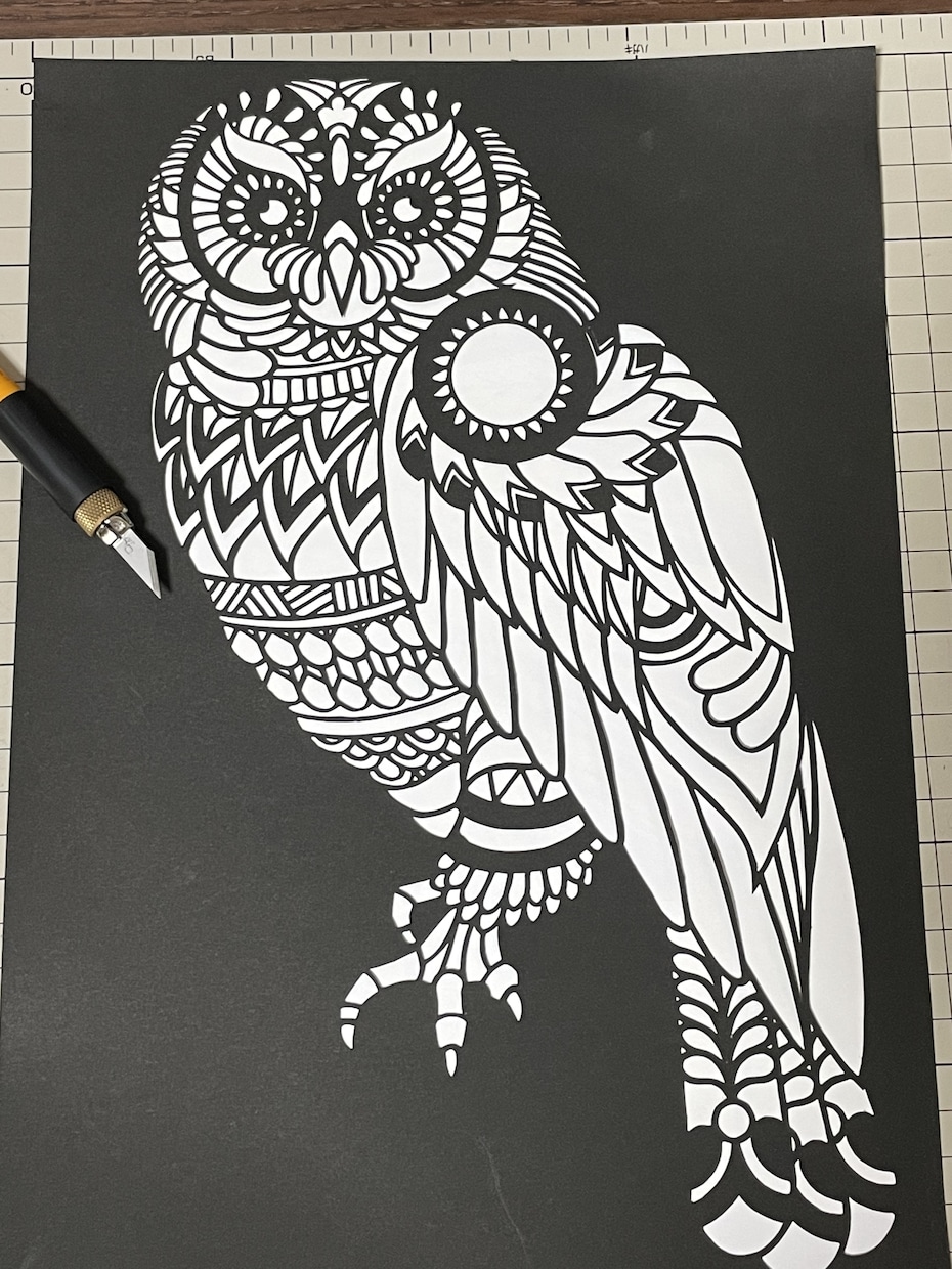 切り絵、ステッカー、ステンシルシート作成致します ハンドメイドなので1点ものです。 イメージ1