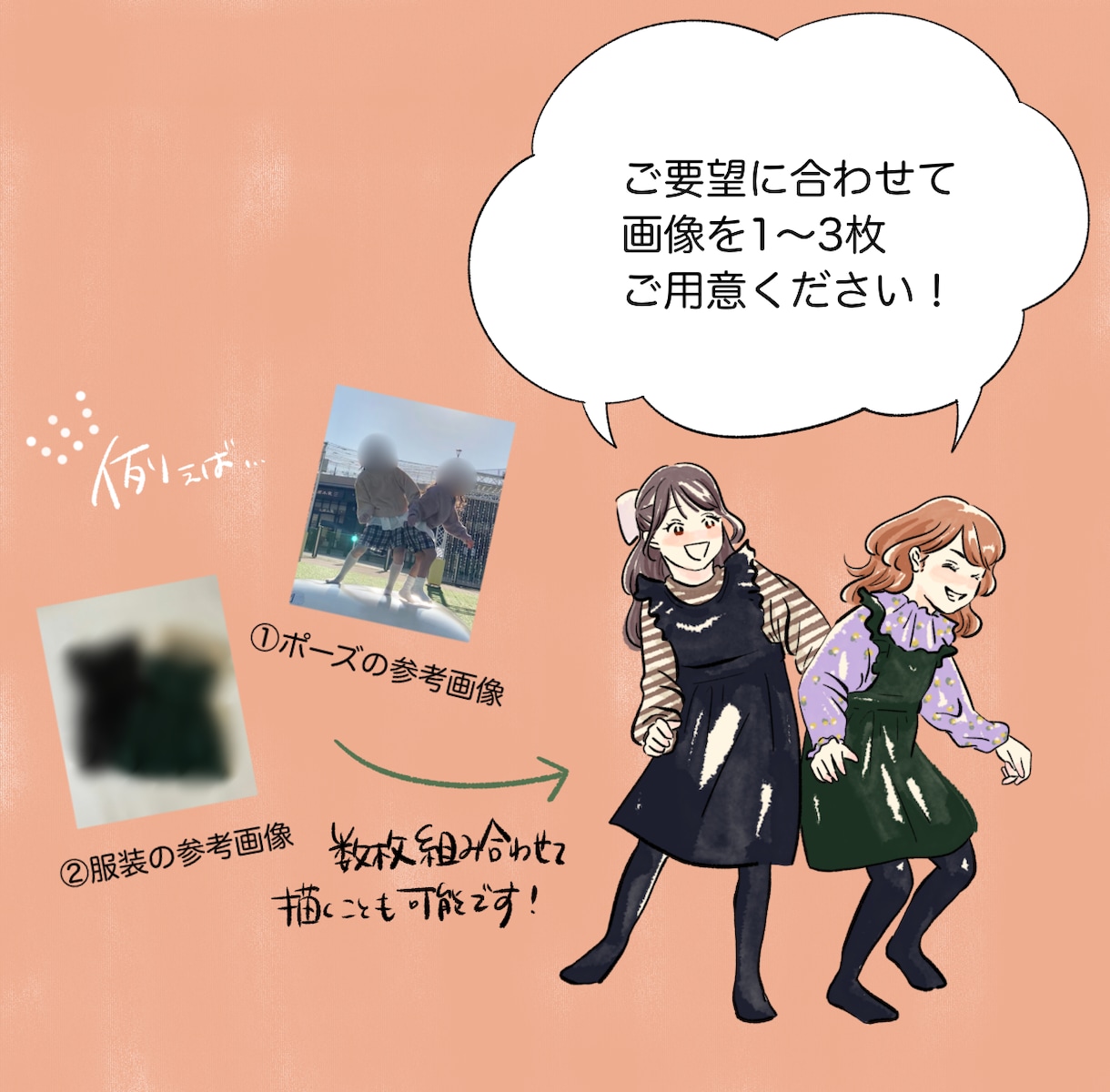 貴女らしいアイコンをオシャレな水彩タッチで描きます 何をする人なのかわかるようなアイコンを描きます。 イメージ2