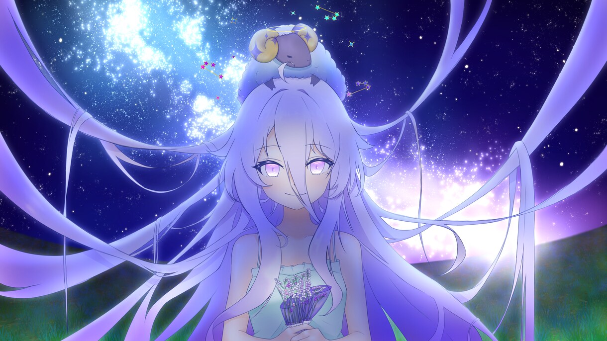ふんわりとした透明感のあるイラストを描きます アイコン・サムネイル・ヘッダー用に！ イメージ1