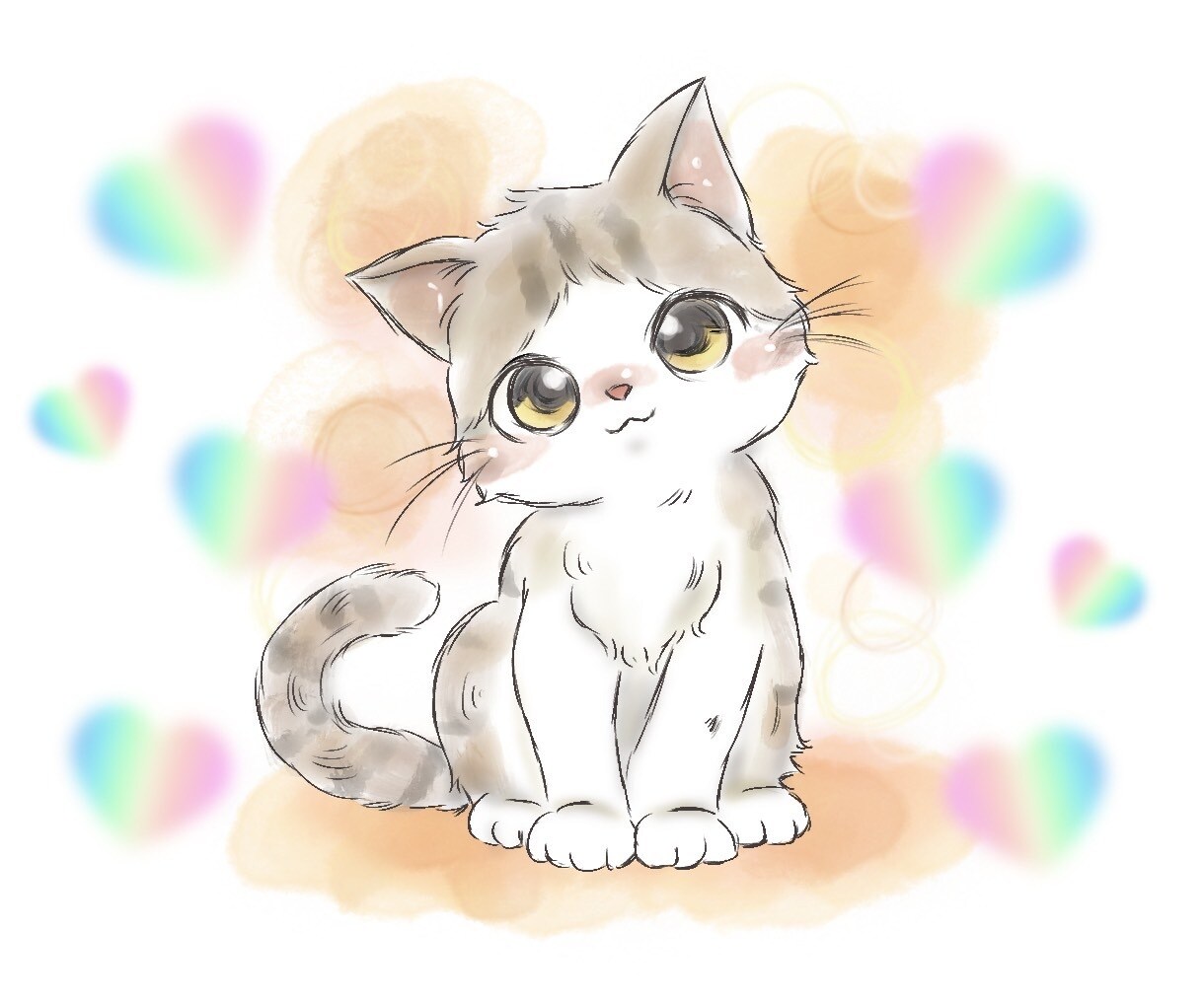 レイキヒーリング☆ペットとお別れされた心を癒します ペットちゃんのイラスト＋ヒーリング+天使のメッセージ付⭐️ イメージ5