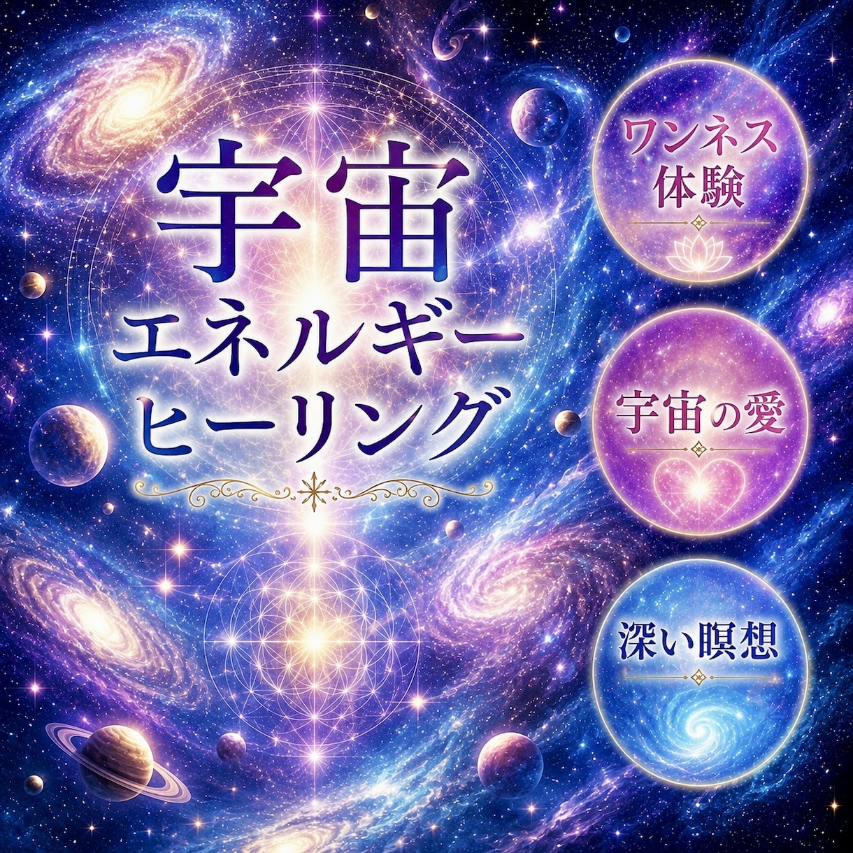 宇宙ヒーリングとアロマで癒します あなただけのアロマ仕様のオーラスプレープレゼントします イメージ1
