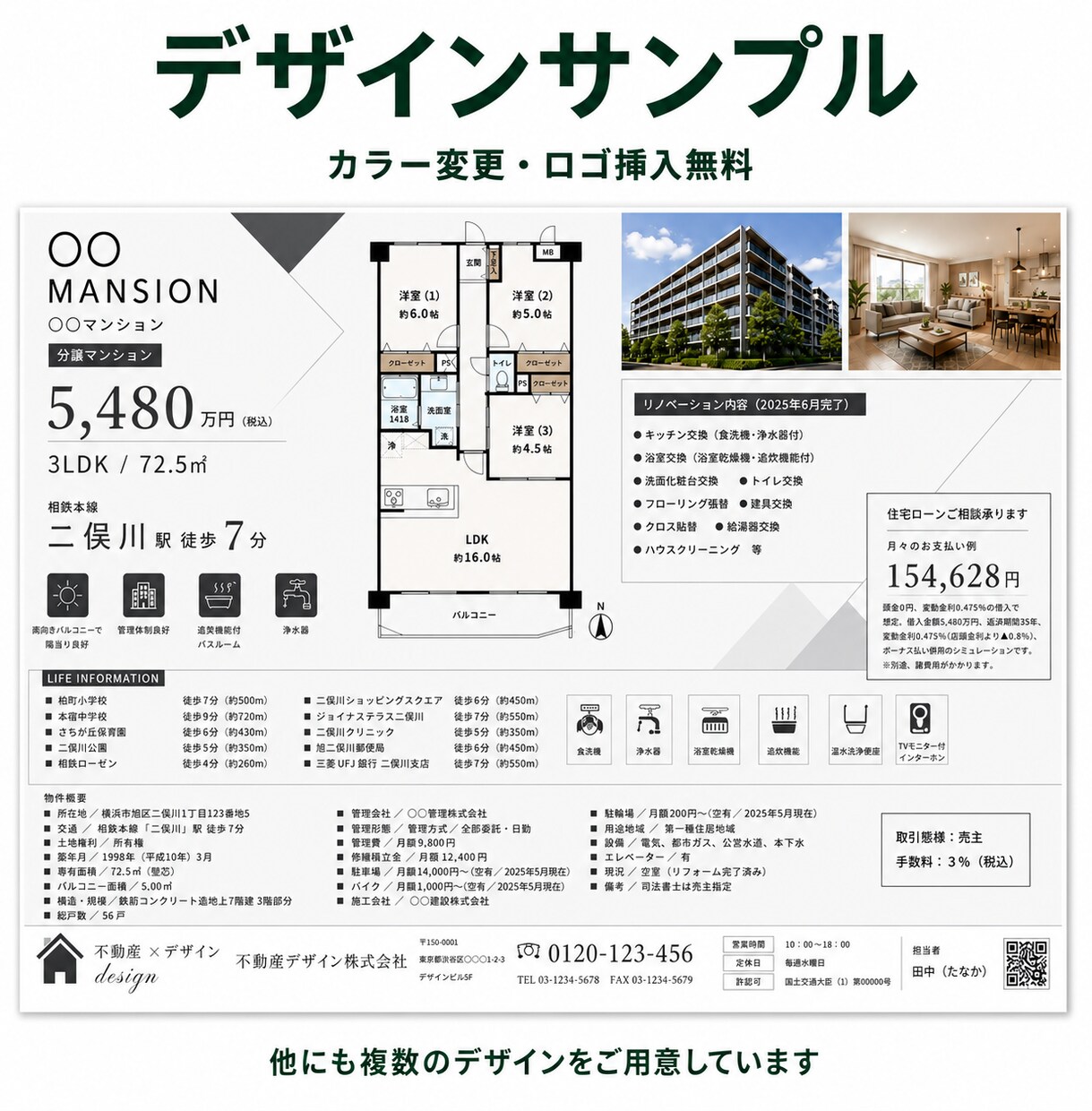 不動産5年×宅建士｜販売図面・マイソクを作ります 物件情報を渡すだけ！プロ品質の図面を3日でお届け イメージ3