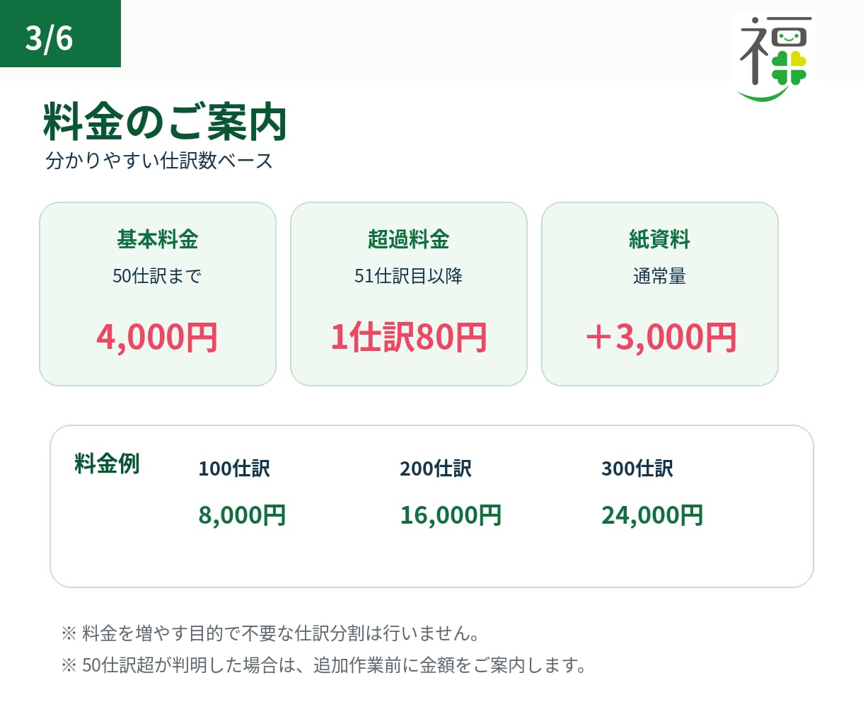 税理士が法人・個人事業主の記帳を代行します 50仕訳4,000円～｜税理士対応・そのまま申告まで イメージ3