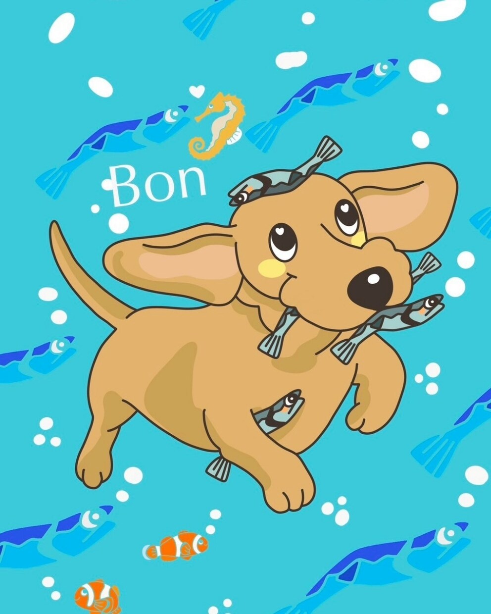 愛犬の似顔絵イラストをキャラクター風に描きます うちの子グッズがはかどりますよ♪ イメージ6