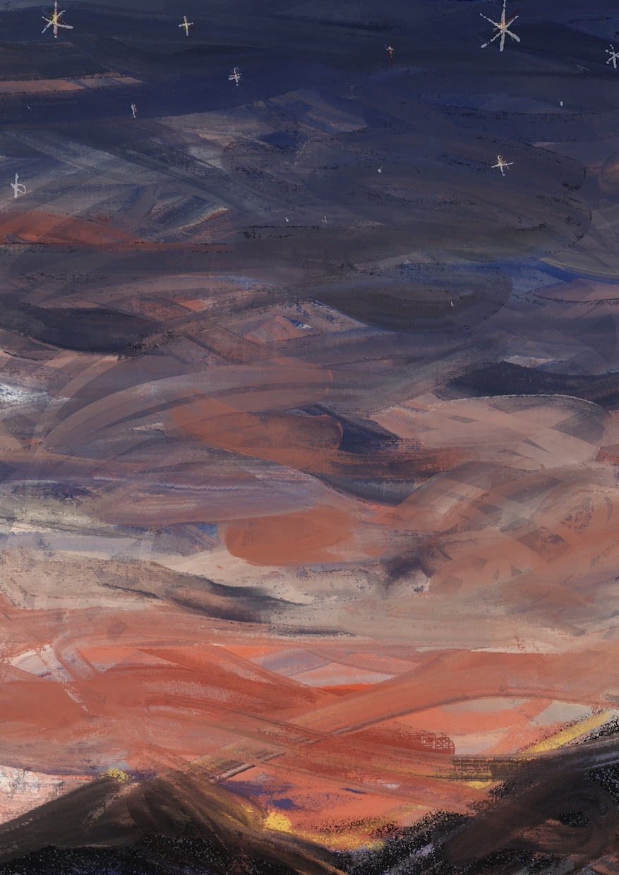 あなただけの感情や物語を抽象アートとして描きます 言葉にならない想いや景色を、世界にひとつだけのアートにします イメージ1