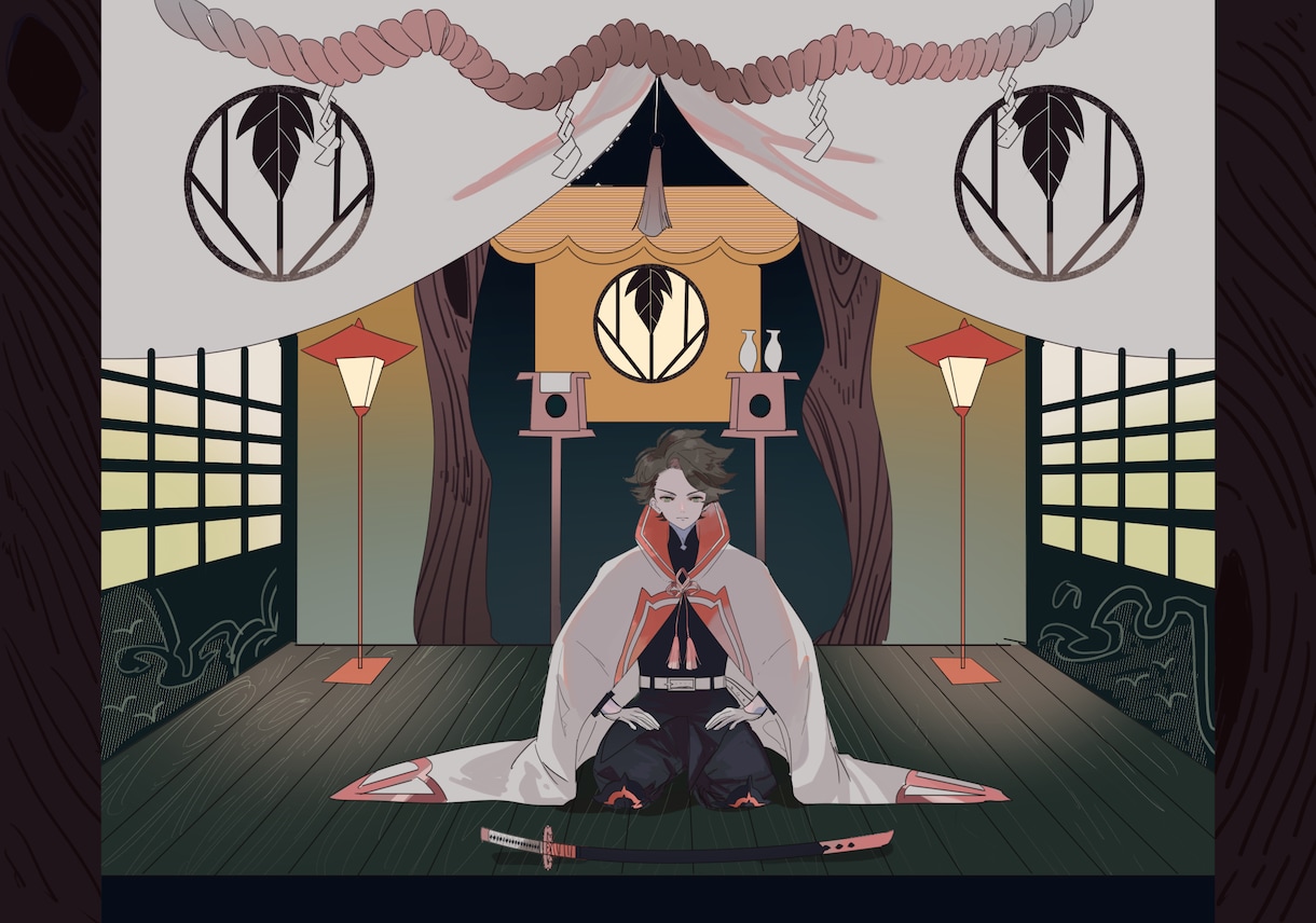 目にとまる一枚絵表紙・挿絵お描きします 同人誌・小説挿絵などお任せください! イメージ2