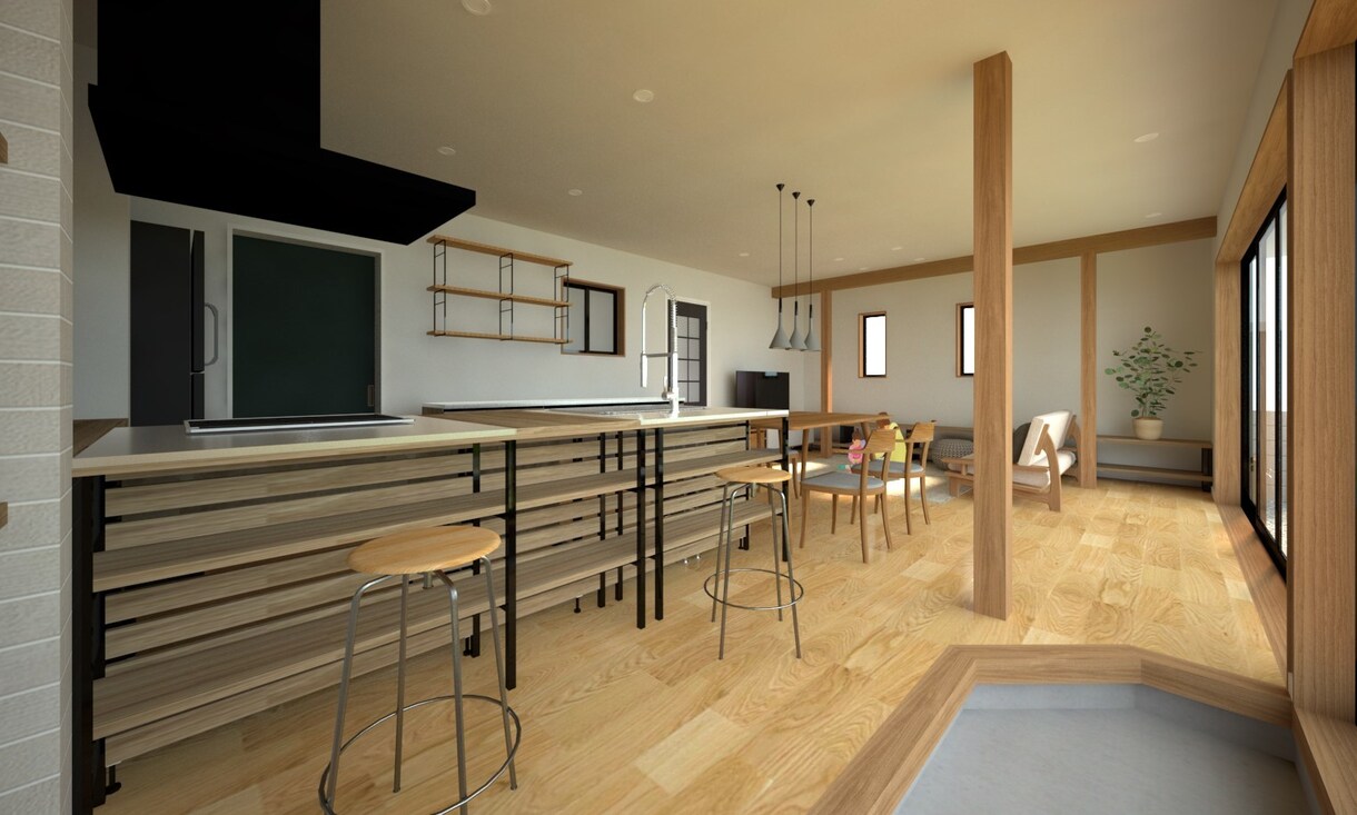 毎月3名限定／住宅「１部屋」パース作成します ３Dパースで今のイメージを確認できます。LDKにお勧め イメージ4