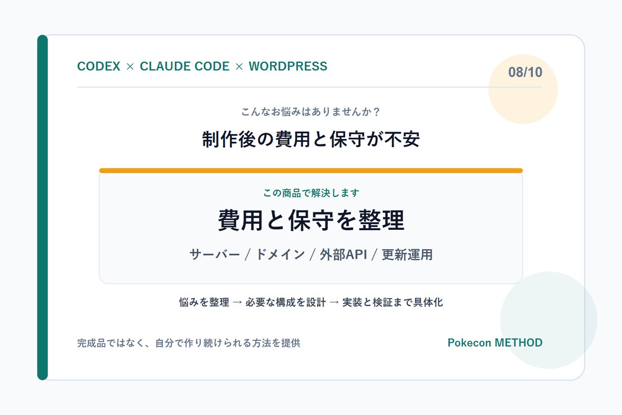 Codex Web制作メソッドを診断します 目的から最適な習得ルートと展開計画を整理 イメージ8