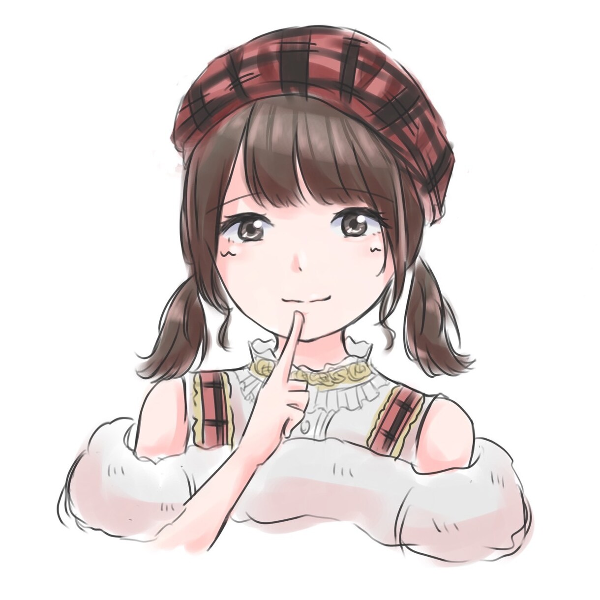 女性アイドルの似顔絵イラスト描きます 単色イラストです、アイコン等にご利用いただけます イメージ6