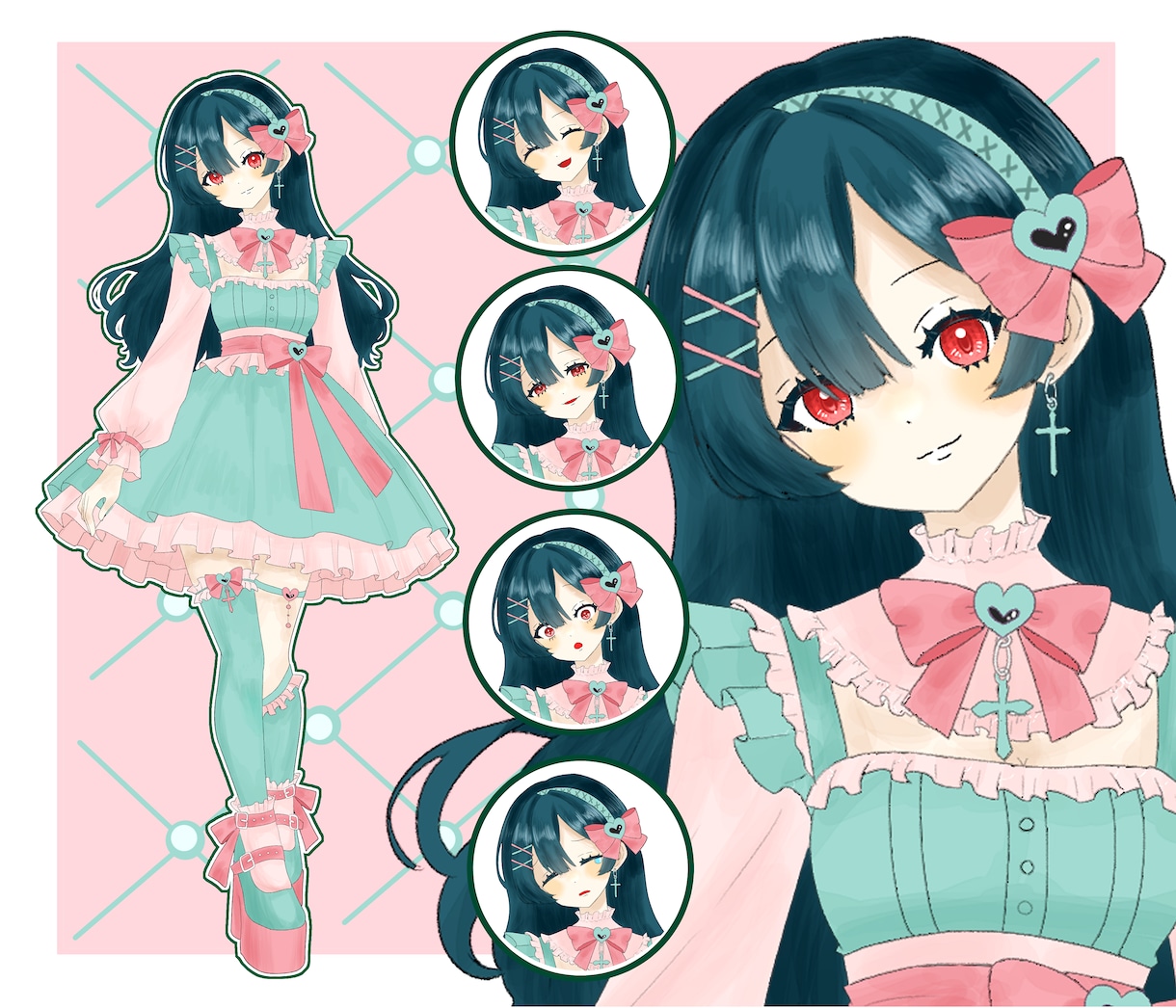 TRPG・Vtuber・ゲーム用立ち絵制作します 魅力が伝わる全身キャラクター立ち絵を制作 イメージ1