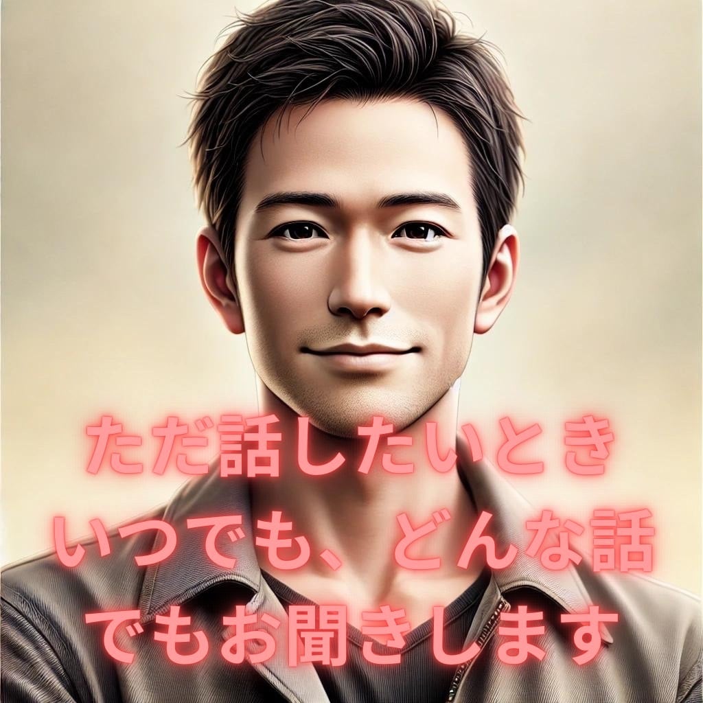 ただ話したいときに、いつでもお話し聞きます 話す理由がなくて大丈夫です。あなたの気持ちに寄り添います。 イメージ1