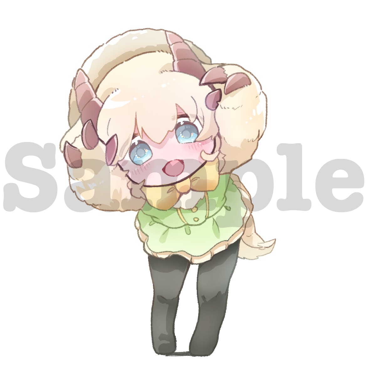 商用可能！ふわもちのSDキャラ描きます キャラデザもセットで可愛い！アイコン、動画、グッズ用など イメージ6