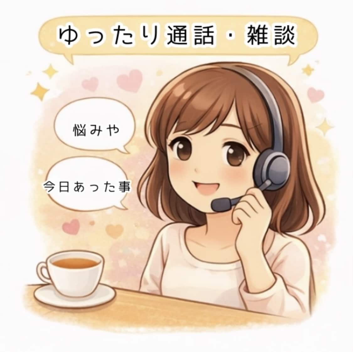 気軽にお話ししませんか？色んなお話聴きます まったりした時間を一緒に過ごしませんか(*´▽`*) イメージ1