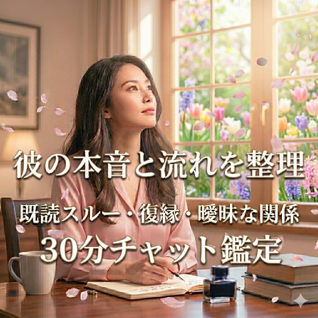 彼の本音と流れを手相と霊視で整理します 既読スルーや復縁の悩みを手相と霊視で丁寧に整理 イメージ1