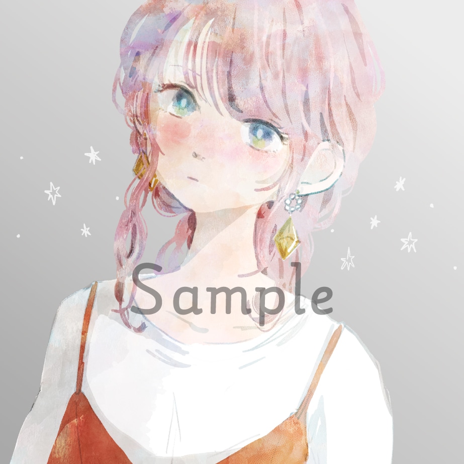 複数人可◎水彩風にふんわりタッチで描きます SNSやLINEのアイコンなどの似顔絵 イメージ7