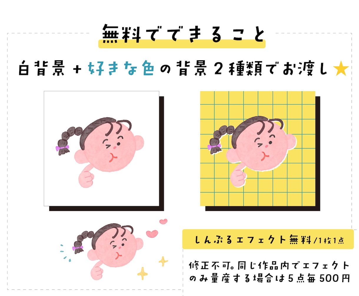 水彩風で可愛い☆おしゃれなお顔イラスト描きます 1枚2人まで無料☆家族・友達との大切な一枚に♪ イメージ3