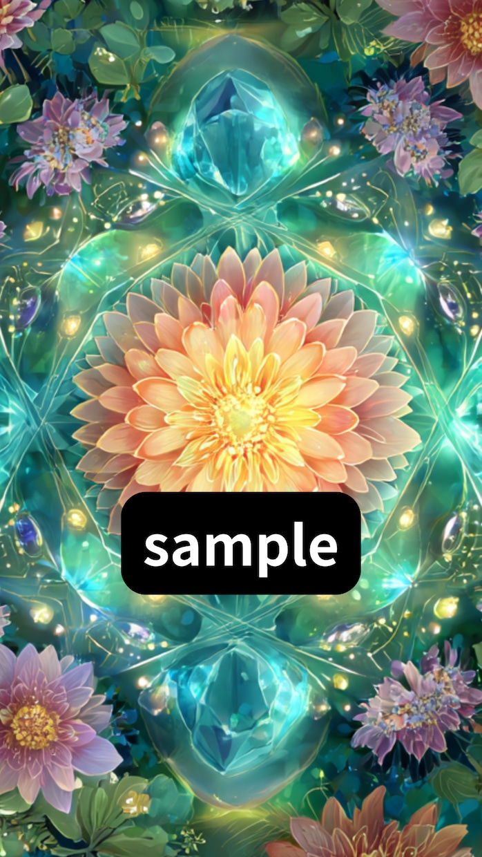 開運オリジナル待ち受け画像を作成します あなたの運気に合わせた開運花曼荼羅の待ち受け画像作成 イメージ3