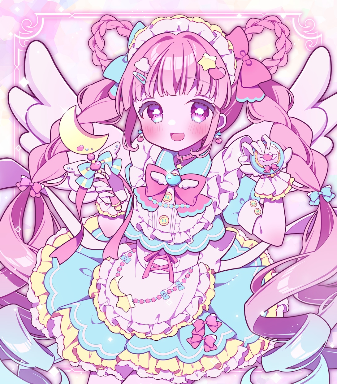 最短7日！きらきらかわいいイラスト制作します ♢一枚絵・ミニキャラ・衣装デザイン・アイコンなど♢ イメージ1