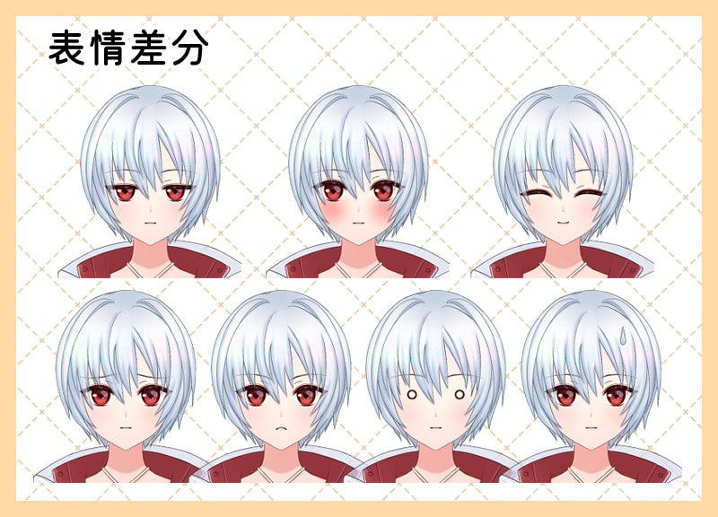 完成品のLive2D汎用モデルを販売します live2D汎用モデル　VTS&nizima LIVE対応 イメージ7