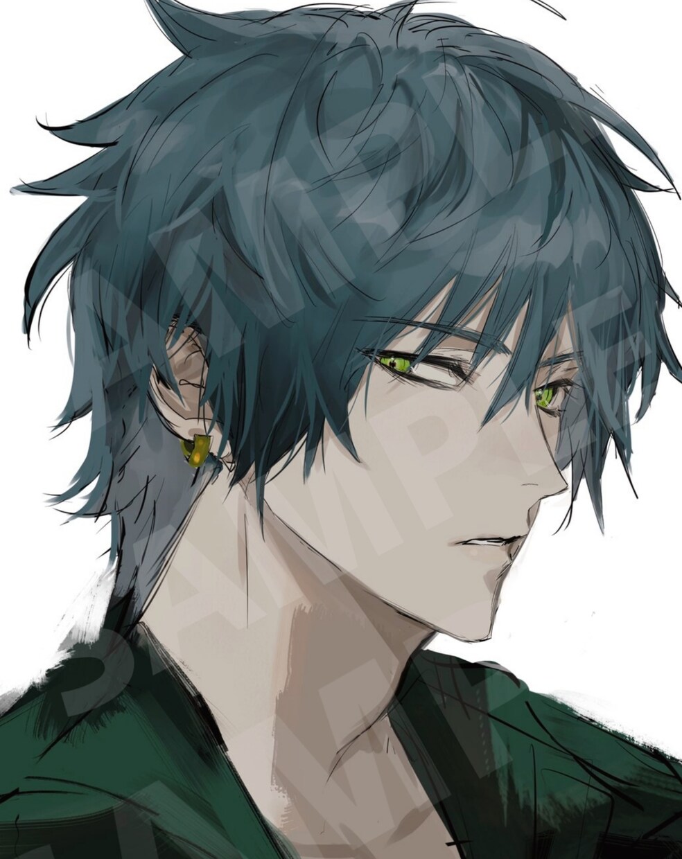 SNSアイコン 1枚絵等イラスト制作致します ほんのり闇がありそうなキャラクターを得意としております イメージ5