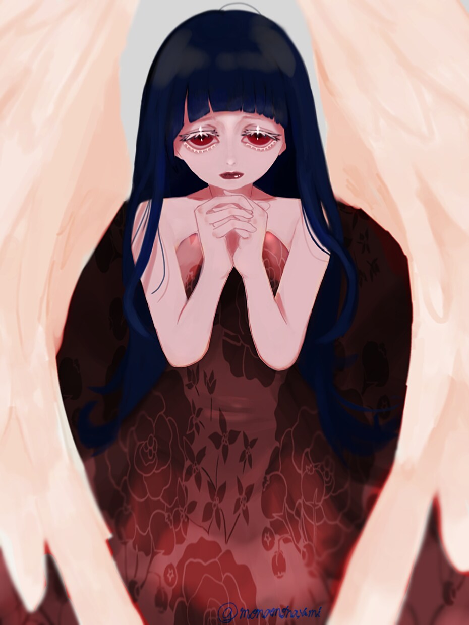 ダーク系の女の子の絵を描きます 世界に1枚しかない、あなた好みの女の子を制作致します！ イメージ2