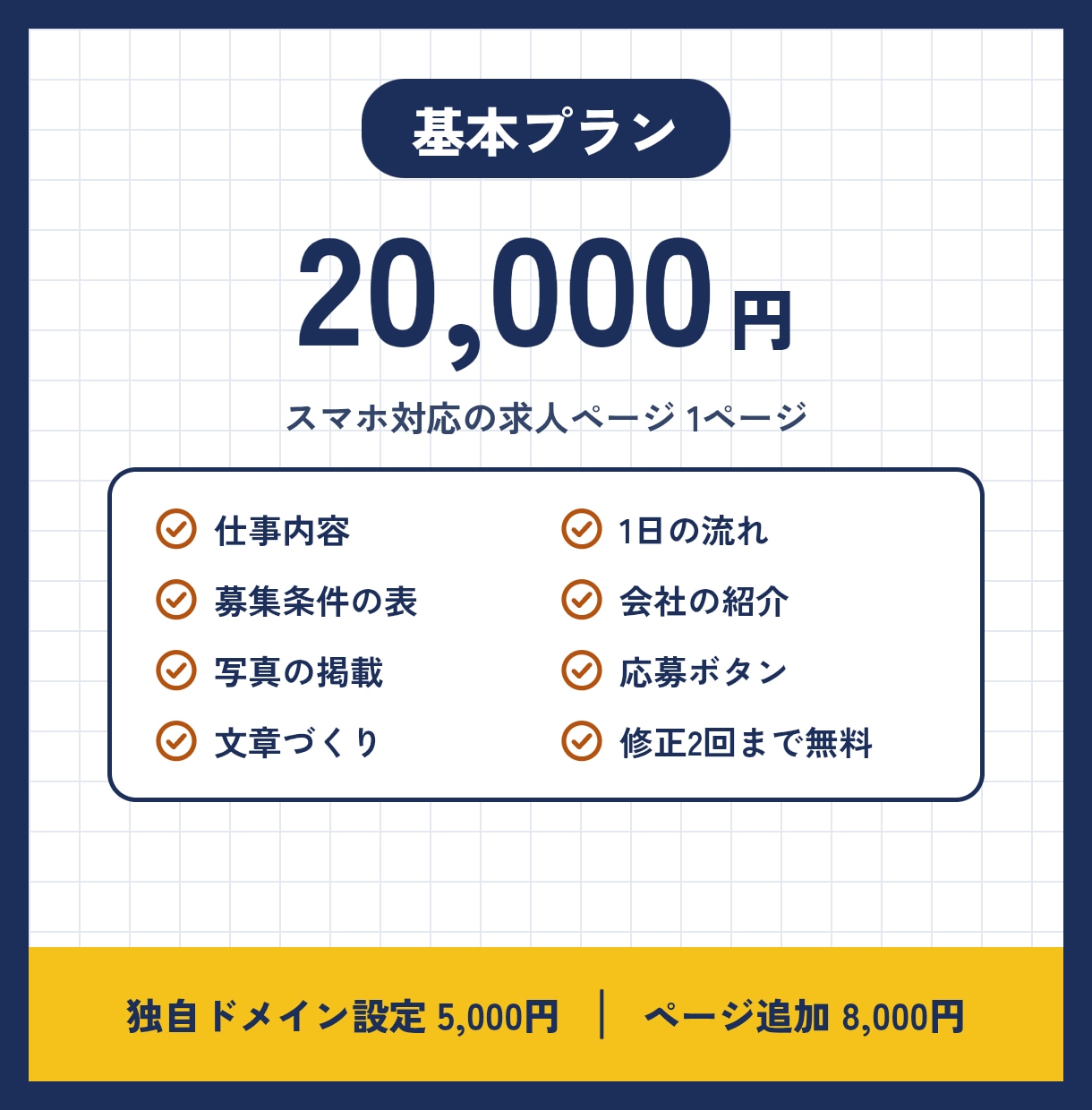 建設業の求人ページ、現場を知る夫婦が作ります 職人さんに届く言葉で、スマホで見やすい1ページを イメージ4