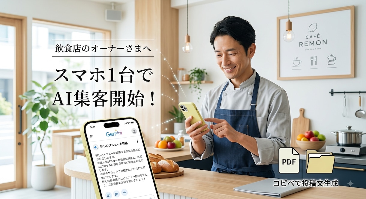 集客のためのAIプロンプト10選お渡しします AIもSNSも使ってみたい！～飲食店け簡易版PDF～ イメージ1
