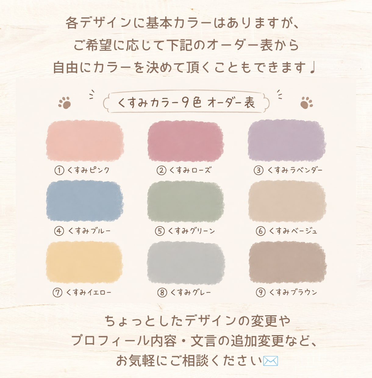 レトロな雰囲気が可愛いドット柄うちの子名刺作ります スマホ写真OK！印刷代込100枚セミオーダーのペット名刺 イメージ7