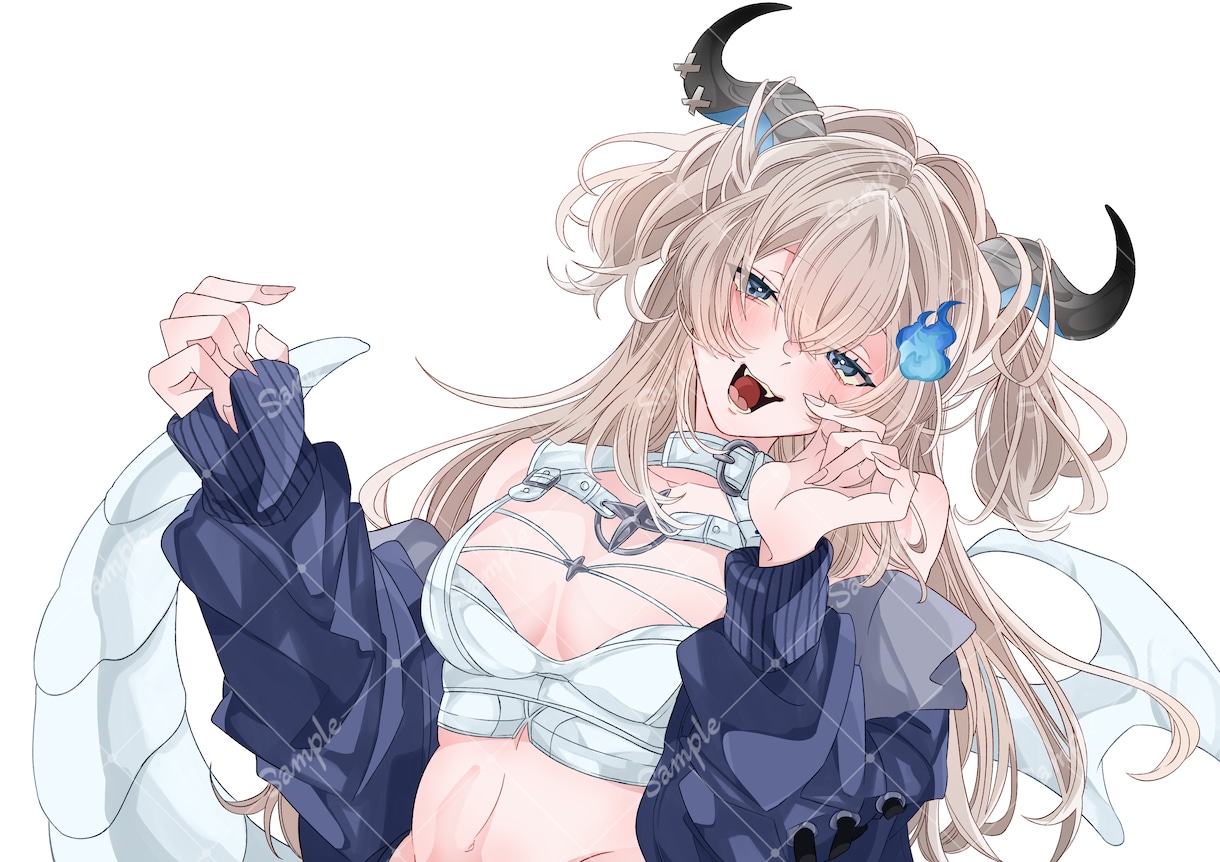 10月納品可！イラスト制作いたします 動画サムネイル・配信立ち絵・同人誌表紙など多岐にわたります！ イメージ6