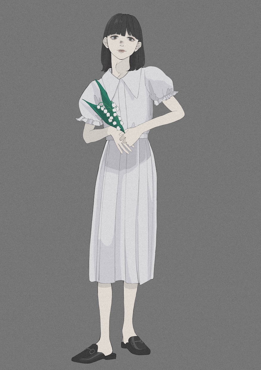 イラスト・似顔絵・アイコン等描きます 映画の主人公の様な雰囲気と花を添えます。 イメージ2
